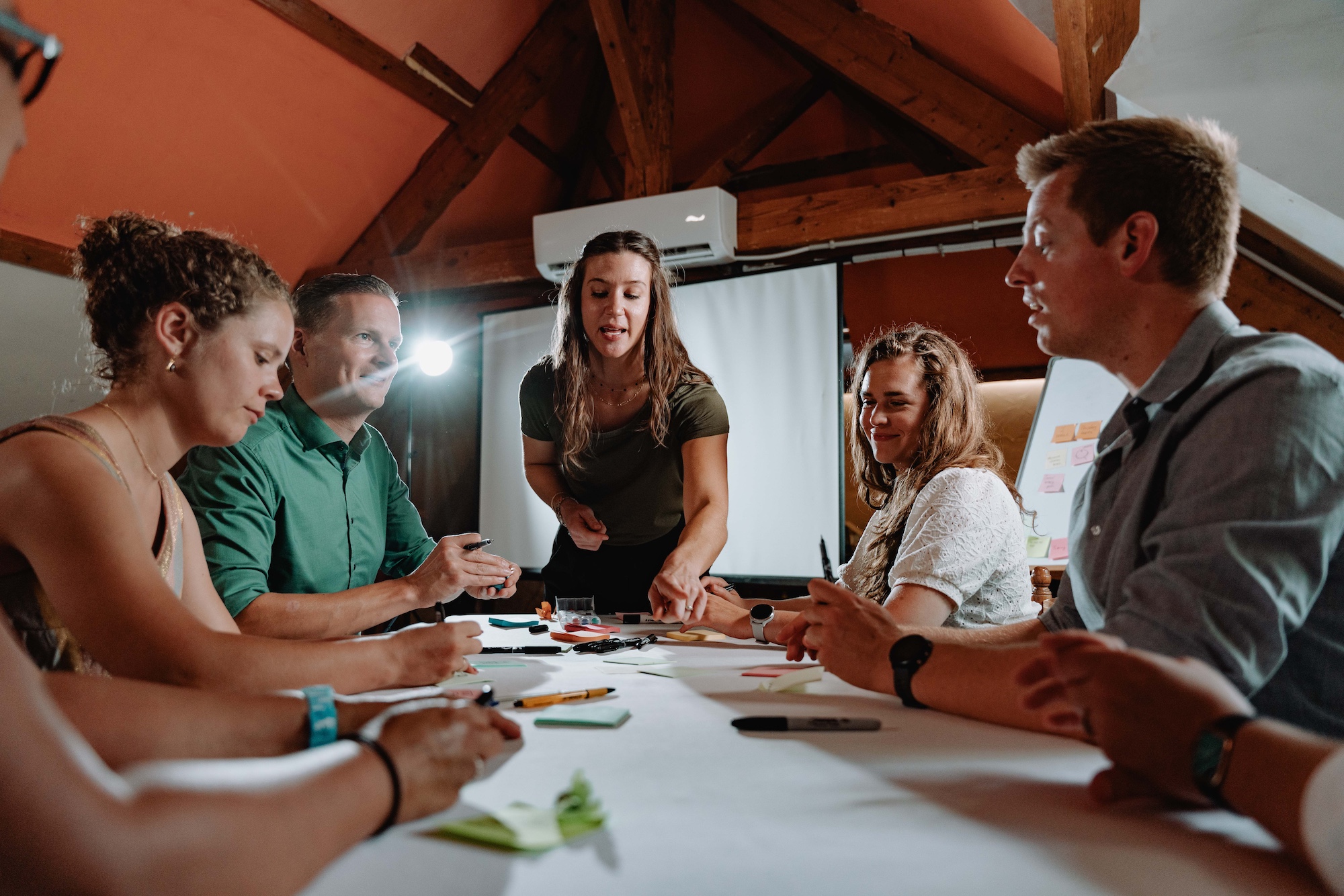 Maria Burke facilitating a design workshop